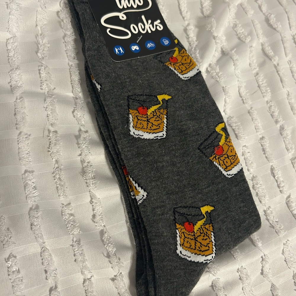 Into Socks brand Fun Socks with‎ Cocktail Design